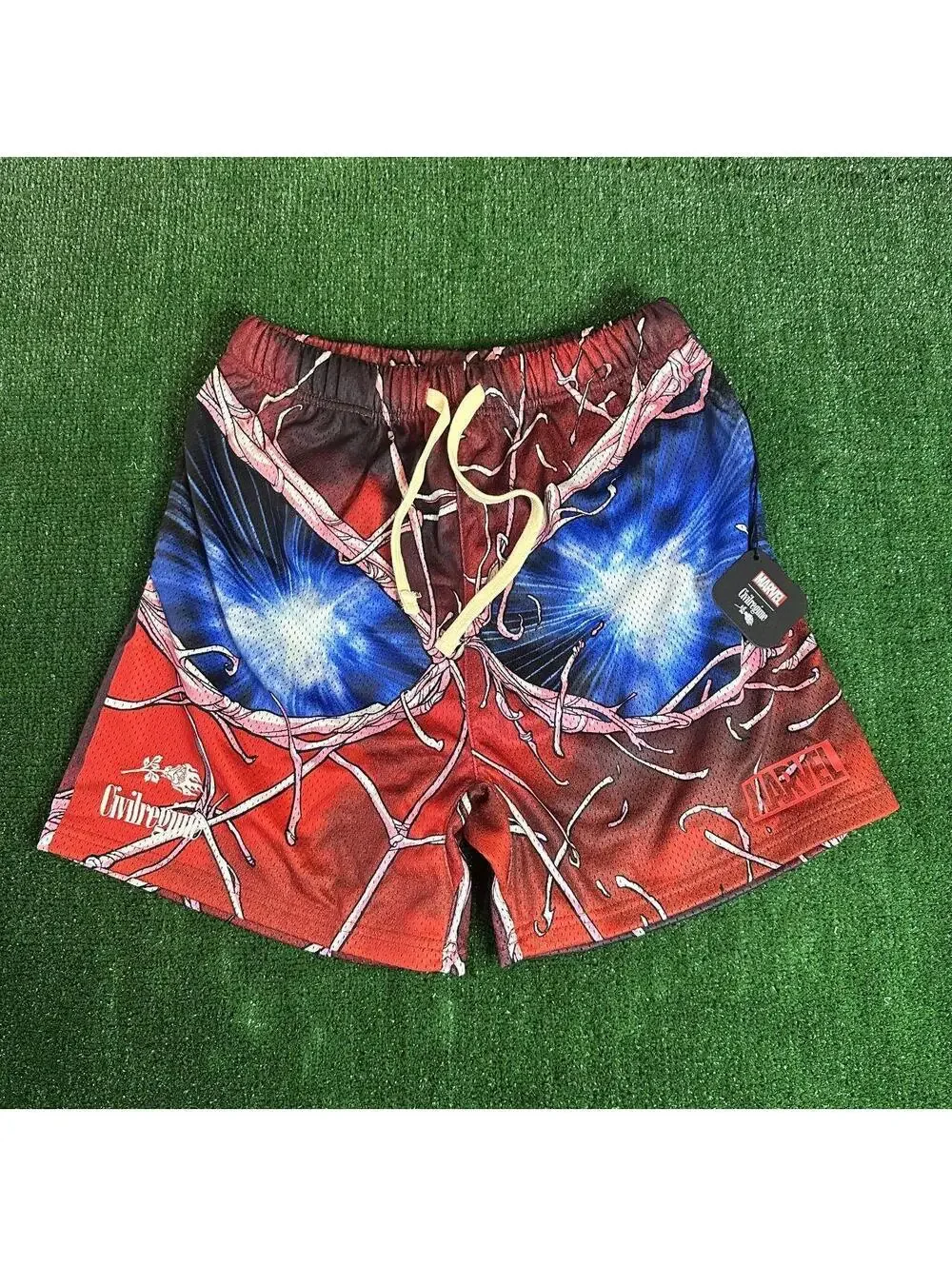 Civil Regime Marvel Spiderman Venom Mesh Athletic Shorts